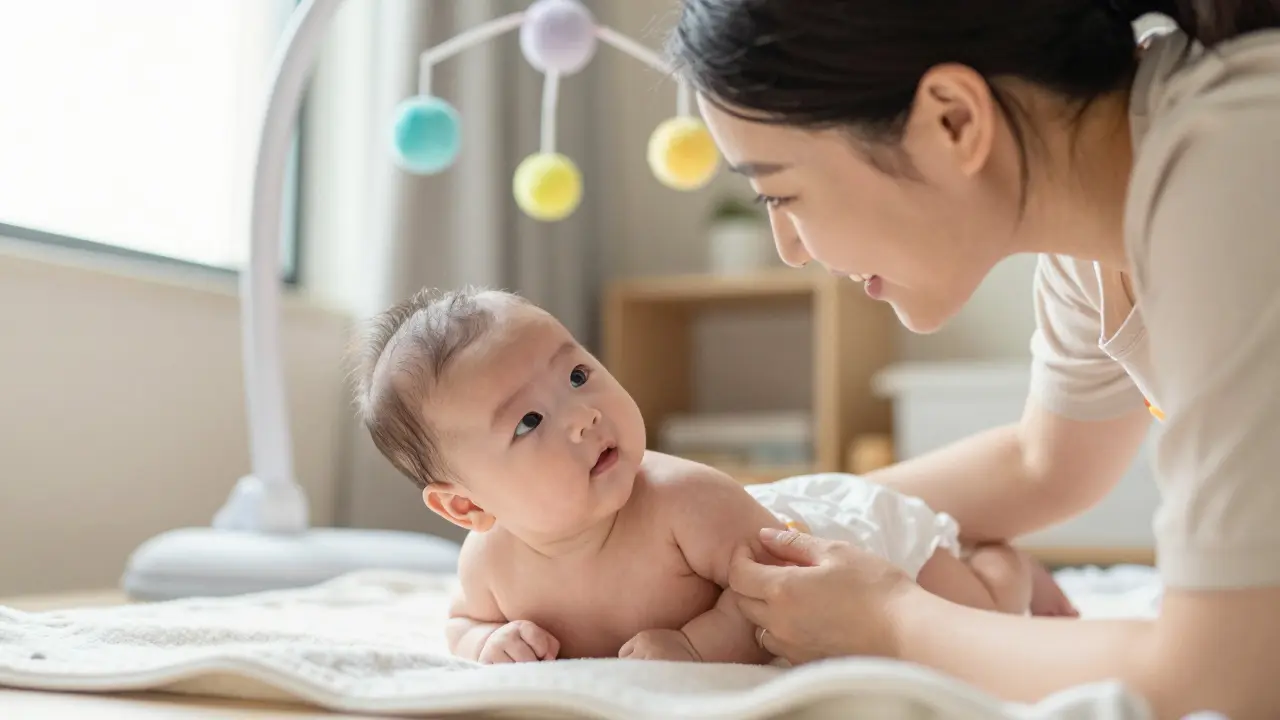 Co by mělo umět 3měsíční miminko? Vývojové milníky a jak je podpořit