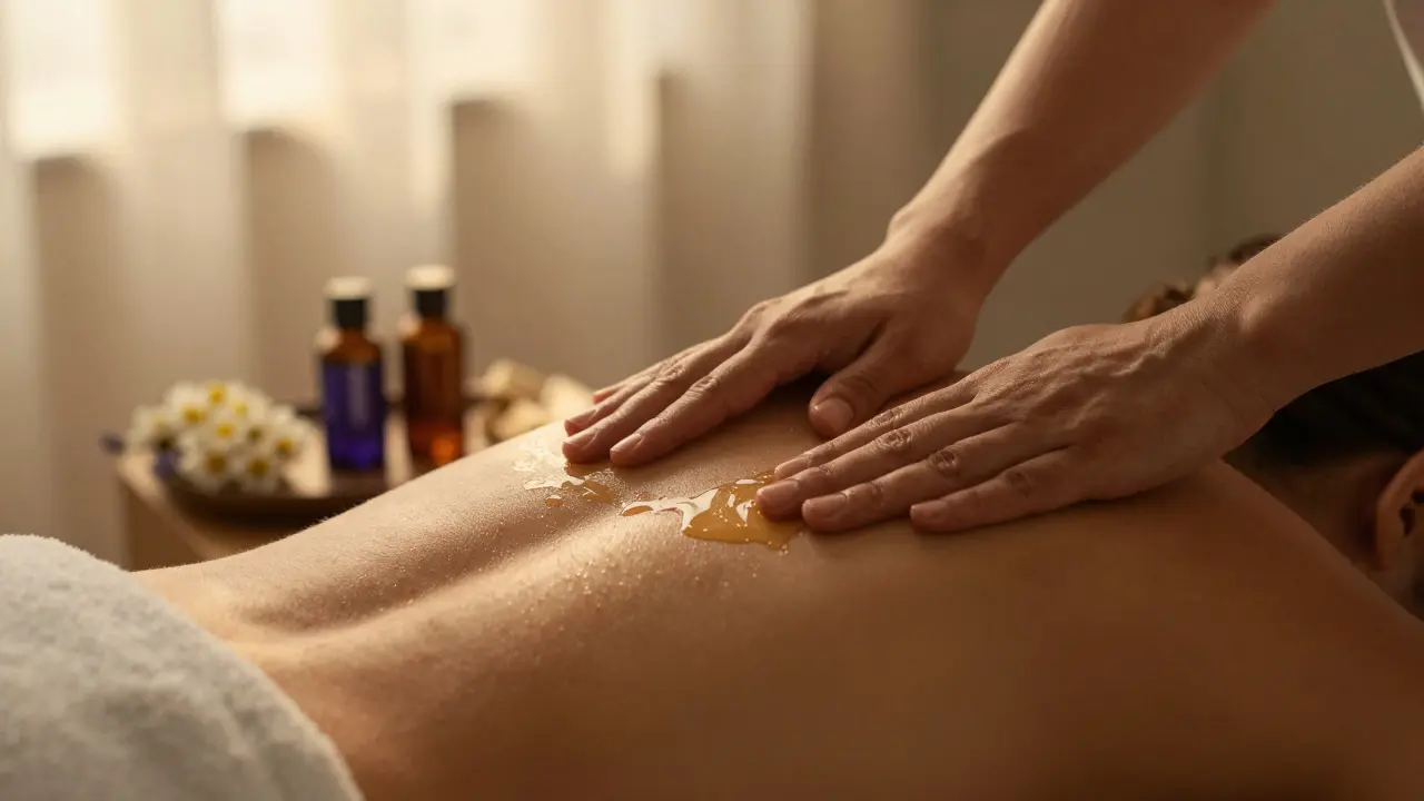 Aromaterapeutická masáž: Úleva od bolesti zad a relaxace