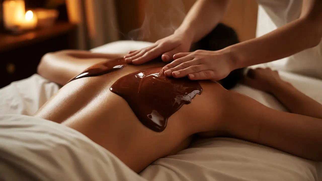 Čokoládová masáž: Tajemství omlazení pokožky a hluboké relaxace